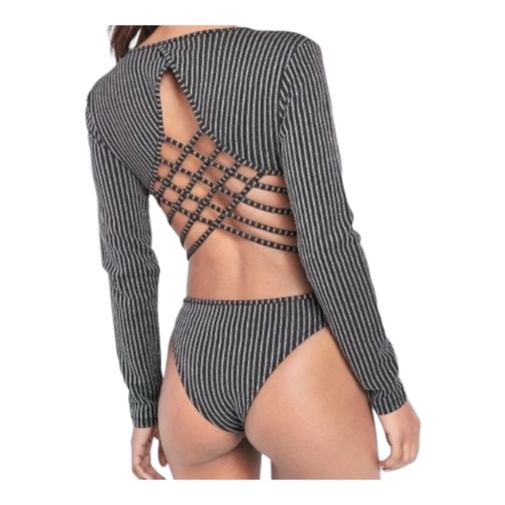 Venus Shimmer Cross Back Body Suit, Size XS NWOT